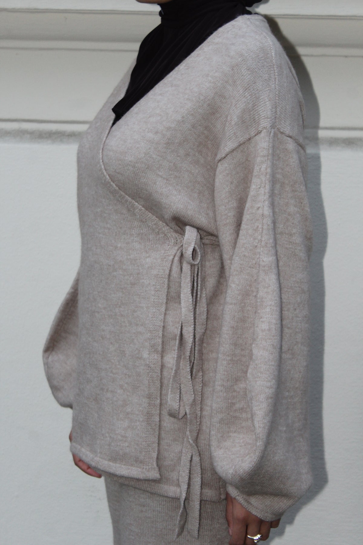 Set mit Wickel-Cardigan