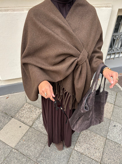 Poncho - braun