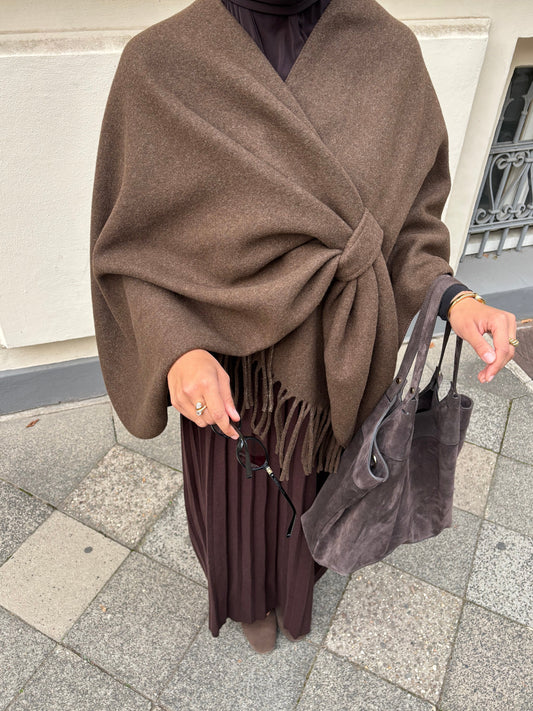 Poncho - braun