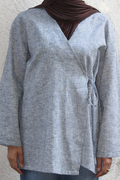 Wickelbluse Ocean