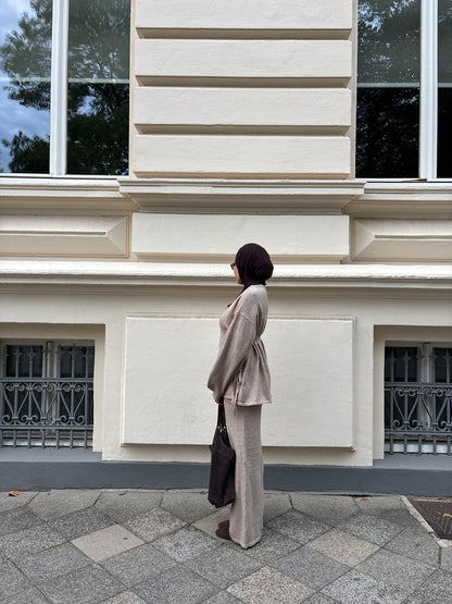Set mit Wickel-Cardigan