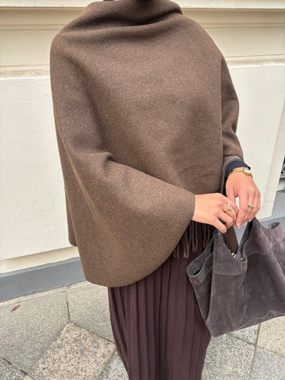 Poncho - braun