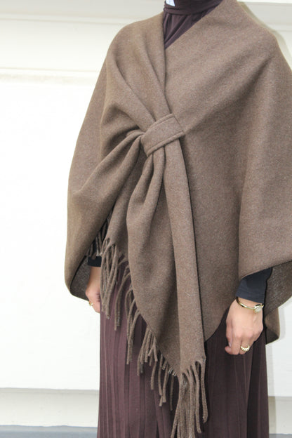 Poncho - braun